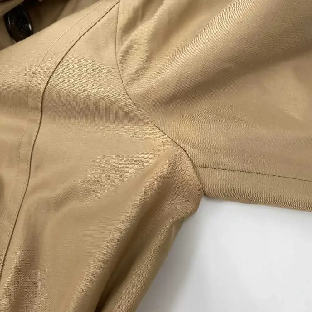 Michael Kors Brown Hooded Trench Coat | Women's XS